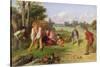 The Village Team, 1856-William Henry Knight-Stretched Canvas