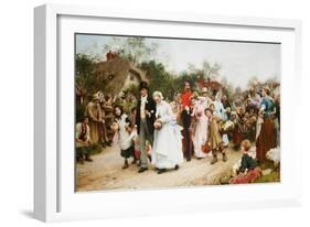 The Village Wedding. 1883-Sir Samuel Luke Fildes-Framed Giclee Print