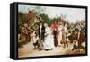The Village Wedding. 1883-Sir Samuel Luke Fildes-Framed Stretched Canvas