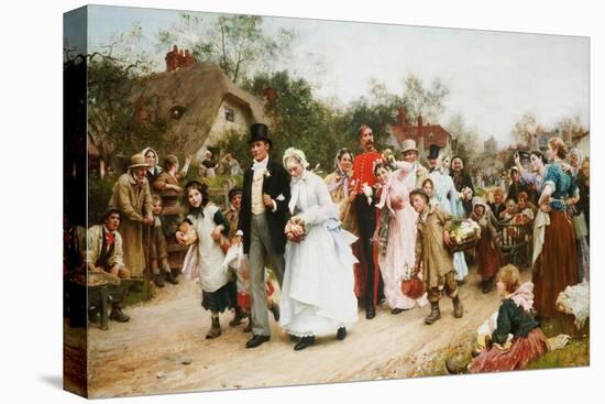 The Village Wedding. 1883-Sir Samuel Luke Fildes-Stretched Canvas