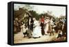 The Village Wedding-Samuel Luke Fildes-Framed Stretched Canvas