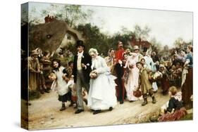 The Village Wedding-Samuel Luke Fildes-Stretched Canvas
