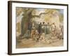 The Village Welll, from 'India Ancient and Modern', 1867 (Colour Litho)-William 'Crimea' Simpson-Framed Giclee Print