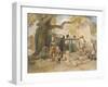 The Village Welll, from 'India Ancient and Modern', 1867 (Colour Litho)-William 'Crimea' Simpson-Framed Giclee Print