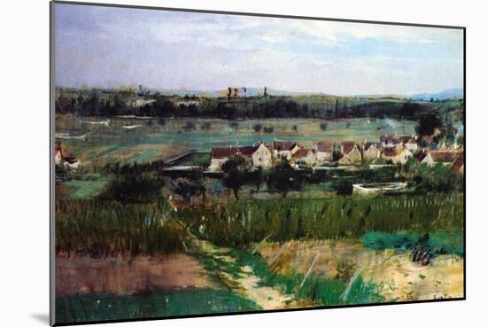 The Village-Berthe Morisot-Mounted Art Print