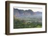 The Vinales Valley, Bathed in Early Morning Sunlight, from Hotel Los Jasmines-Lee Frost-Framed Photographic Print