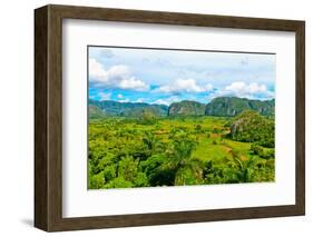 The Vinales Valley in Cuba, a Famous Tourist Destination and a Major Tobacco Growing Area-Kamira-Framed Photographic Print