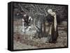 The Vine Dresser and the Fig Tree-James Tissot-Framed Stretched Canvas