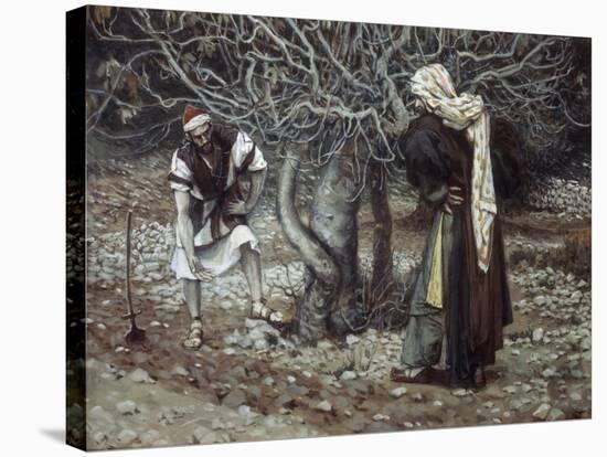 The Vine Dresser and the Fig Tree-James Tissot-Stretched Canvas