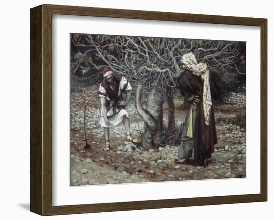 The Vine Dresser and the Fig Tree-James Tissot-Framed Giclee Print