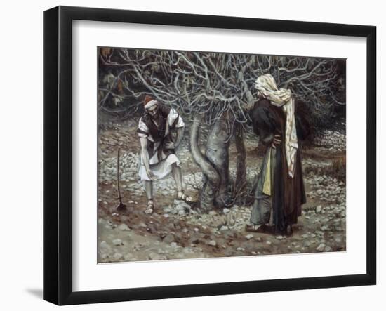 The Vine Dresser and the Fig Tree-James Tissot-Framed Giclee Print