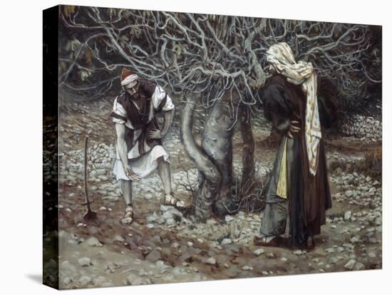 The Vine Dresser and the Fig Tree-James Tissot-Stretched Canvas