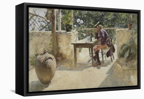 The Vine-Carl Larsson-Framed Stretched Canvas