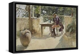 The Vine-Carl Larsson-Framed Stretched Canvas