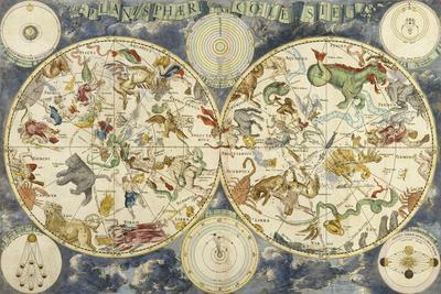 Planisphere Celeste Map' Giclee Print - The Vintage Planisphere Celeste Map' Giclee Print - The Vintage