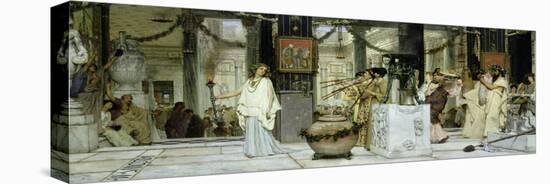 The Vintage Festival in Ancient Rome, 1871-Sir Lawrence Alma-Tadema-Stretched Canvas