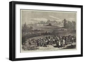 The Vintage in Medoc, the Vineyards of Chateau Lafitte-Jules Pelcoq-Framed Giclee Print