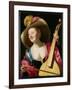 The Viola-Da-Gamba Player-Gerrit van Honthorst-Framed Giclee Print