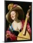 The Viola-Da-Gamba Player-Gerrit van Honthorst-Mounted Giclee Print