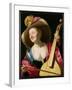 The Viola-Da-Gamba Player-Gerrit van Honthorst-Framed Giclee Print