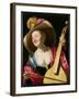 The Viola-Da-Gamba Player-Gerrit van Honthorst-Framed Giclee Print