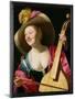 The Viola-Da-Gamba Player-Gerrit van Honthorst-Mounted Giclee Print