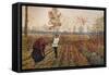 'The Violet Field',1867, (c1915)-Fred Walker-Framed Stretched Canvas