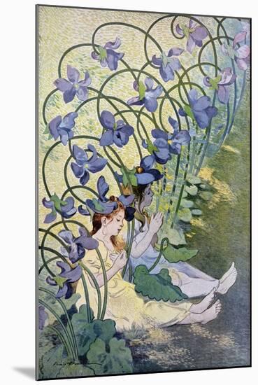 The Violets, Lively Flowers, 1897-Firmin Etienne Bouisset-Mounted Giclee Print