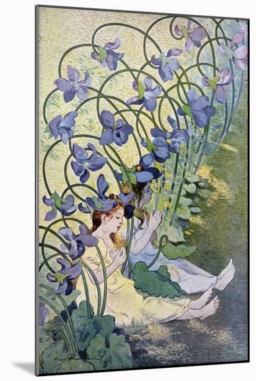 The Violets, Lively Flowers, 1897-Firmin Etienne Bouisset-Mounted Giclee Print