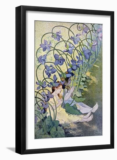 The Violets, Lively Flowers, 1897-Firmin Etienne Bouisset-Framed Premium Giclee Print