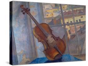 The Violin, 1918-Kosjma Ssergej Petroff-Wodkin-Stretched Canvas