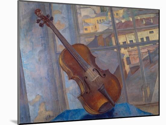 The Violin, 1918-Kosjma Ssergej Petroff-Wodkin-Mounted Giclee Print