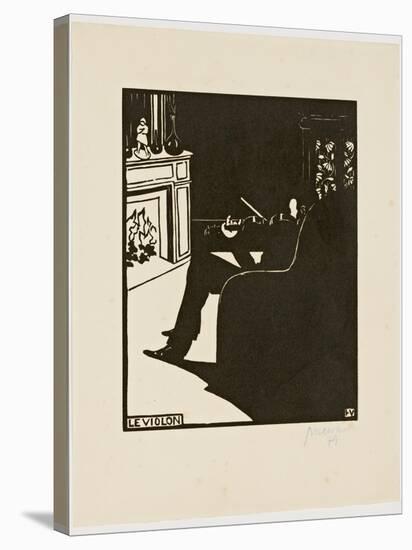 The Violin, from the Series 'Musical Instruments', 1896-97-Félix Vallotton-Stretched Canvas