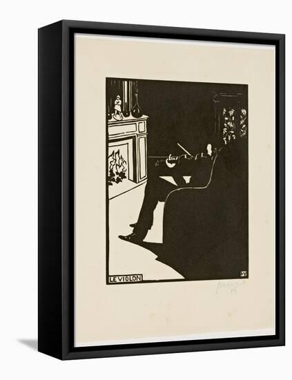 The Violin, from the Series 'Musical Instruments', 1896-97-Félix Vallotton-Framed Stretched Canvas