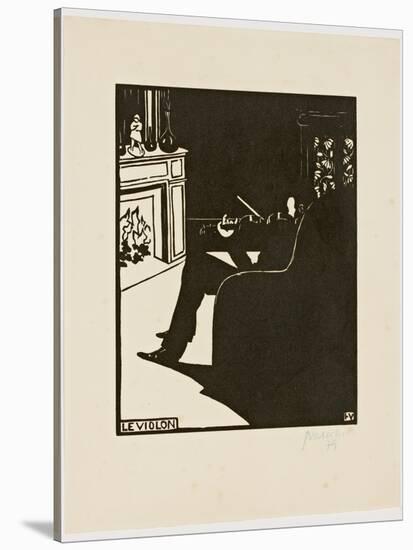 The Violin, from the Series 'Musical Instruments', 1896-97-Félix Vallotton-Stretched Canvas
