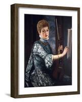 The Violinist, 1886-George Adolphus Storey-Framed Giclee Print