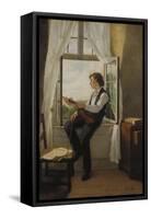 The Violinist at the Window, 1861-Otto Franz Scholderer-Framed Stretched Canvas