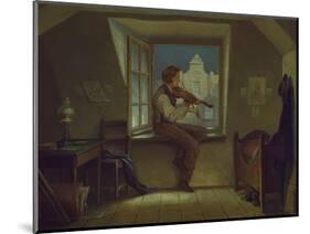 The Violinist at the Window, about 1860-Moritz Von Schwind-Mounted Giclee Print