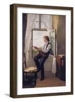 The Violinist at the Window-Franz Otto Scholderer-Framed Giclee Print