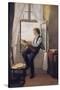 The Violinist at the Window-Franz Otto Scholderer-Stretched Canvas