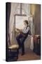 The Violinist at the Window-Franz Otto Scholderer-Stretched Canvas