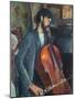 The Violoncello Player, 1909 (Oil on Canvas)-Amedeo Modigliani-Mounted Giclee Print