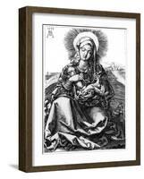 The Virgin, 1527-Heinrich Aldegrever-Framed Giclee Print