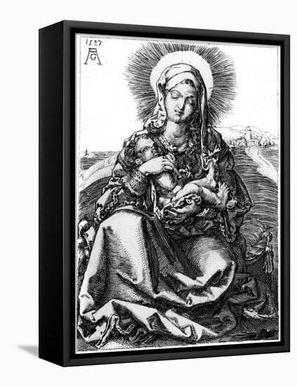 The Virgin, 1527-Heinrich Aldegrever-Framed Stretched Canvas