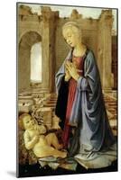 The Virgin Adoring the Christ Child (The Ruskin Madonna) C.1470-Verrocchio-Mounted Giclee Print