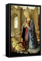 The Virgin Adoring the Christ Child (The Ruskin Madonna) C.1470-Verrocchio-Framed Stretched Canvas