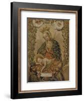 The Virgin Adoring the Christ Child with Two Saints, 18th century-Cuzco School-Framed Giclee Print