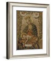 The Virgin Adoring the Christ Child with Two Saints, 18th century-Cuzco School-Framed Giclee Print