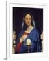 The Virgin Adoring the Host by Jean Auguste Dominique Ingres-null-Framed Giclee Print