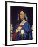 The Virgin Adoring the Host by Jean Auguste Dominique Ingres-null-Framed Giclee Print